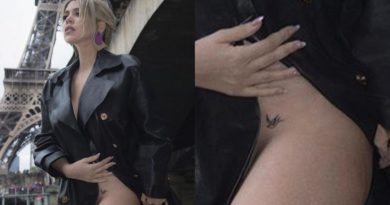 Wanda Nara không mặc gì ngoài áo khoác và đôi bốt