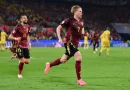 De Bruyne ghi bàn, đội tuyển Bỉ đánh bại Romania